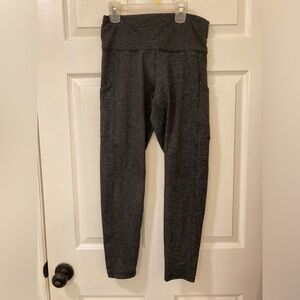 Aerie Chill Play Move Grey Pocket Leggings Size Large
